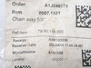 Renold 10B-6; Steel Roller Chain #10B; 6' Long