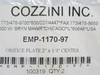 Cozzini EMP-1170-97; Orifice Plate; 1-1/4" Ring Circumference