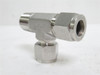 Bi-Lok DTK-8-8-SS; Male Run Tee; SS-316; 1/2" Tube x 1/2NPT