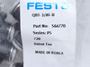 Festo QBT-3/8T-U; Bag-5; Tee Connector 564770; 3/8"PTC