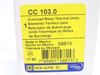 Square D CC103.0; Thermal Overload Relay Unit; Ser: CC