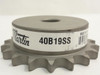 Martin 40B19SS-5/8NK; Sprocket # 40; 19T; 5/8"ID; SS; NO KEYWAY
