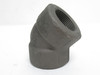 Industry-Std 4KUR1; Black Cast Iron Elbow; 45Deg; 1-1/4NPT
