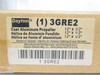 Dayton 3GRE2; Aluminum Propellor; 4-Blade; 12"OD; 1/2"ID