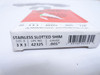 Precision 42325; Lot-20; Slotted Shim; SS; 0.005" Gauge