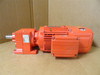SEW R27DRN90S4/BE2HR; AC Motor-Gearbox; 18:1 Ratio; 1-1/2HP