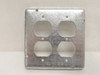 Raco 979; Square Exposed Work Cover; Duplex Receptacle