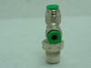 Numatics 116-108-020; Male Swivel Run Tee 1/8" x 1/8 MNPT