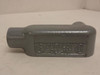 Killark OLL-1M; Duraloy Conduit Box; 1/2"; Cast Iron; LL-Style
