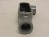 Killark OLL-1M; Duraloy Conduit Box; 1/2"; Cast Iron; LL-Style
