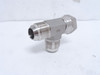 MFG- 6602-16-16-16-SS; Swivel Tee Fitting; SS-316; 3/4 JIC