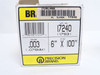 Precision 17240; Brass Shim Stock; .003" 6"W 2-IncompleteRolls