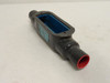 T&B C27-B-1; Ocal-Blue Conduit Body Straight 3/4" NO Cover