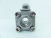 Quadrant M2FSS--SLWT100; SS Ball Valve 3-Piece; 1"NPT X SW