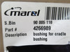 Marel 4266989; Cradle center Bushing 15mmID; 40mm x 30mmOD