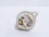 Leviton 061-9878; White Glazed Porcelain Lamp Base; 660W 600V