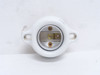 Leviton 061-9878; White Glazed Porcelain Lamp Base; 660W 600V