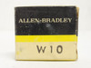 Allen-Bradley W10; Overload Thermal Unit; Series: W