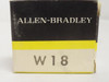 Allen-Bradley W18; Overload Thermal Unit; Series: W