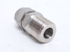 Brennan N2404-08-08-SS; Straight Adapter SS 1/2" Tube; 1/2NPT