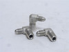 Brennan 2501-04-04-FG; Lot-3 Elbows; 90Deg; 1/4 JIC x 1/4 NPT