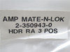 AMP 2-350943-0; Lot-10 Header Connector; 3Pos; 6.5mm