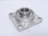 KML SSUCF208-24-P6; Flange Bearing; SS; 1-1/2"ID; 4-Bolt