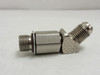 MFG- 6 V5OX-SS; SS Hydr. Adaptor Elbow 45Deg 3/8 JIC x 3/8 Boss