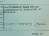 Cleveland Controls 0100-00000-2500; Pressure Switch; 120-277VAC