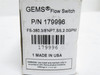 GEMS 179996; Liquid Flow Switch FS-380; SS; 3/8NPT; 1-2GPM