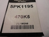 Bando 5PK1195; Serpentine Belt 470K5; 5-ribs 47.0"L; 1MGN8