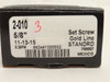 Sealmaster 2-010; Ball Bearing Insert; 5/8"ID x 47mm OD