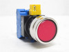 Idec HW4L-M1F10QD-R-12V; Illuminated Push-Button; Red; 240V