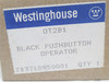 Westinghouse OT2B1; Flush Mount Black Push-Button Operator