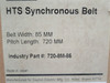 Bando 720-8M-85; HTS Belt 720mmL 85mmW 8mm Pitch