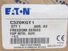 Eaton C320KGT1; Top Mount Aux Contact; 1-NO; 1.5A; 660V