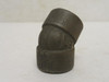 Industry-Std 29JD96; Black Forged Steel Elbow 45Deg 1/2Npt
