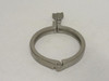 MFG- 13MHHM400SN; Pipe Clamp SS-304; W/Serrated Wing Nut; 4"ID