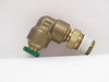 Parker W169PLP-3-2-BRASS; Air Elbow; 90Deg; 3/16"PTC x 1/8NPT