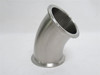 VNE EG2K3.0; Sanitary Elbow; 45Deg; 3" Clamp; SS-304