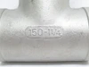 Industry-Std 1LUA3; Pipe Tee Fitting SS-304; 1-1/4NPT; 150PSI