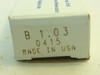 Square D B1.03; Overload Thermal Unit