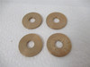 GE Leblanc 1300006114; Lot-4 Brass Washer.50"ID 1.5"OD .125"T