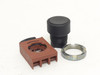 GE P9XPNNG; Push-Button Operator; 22mm; Flush; Black Cap