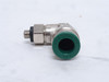 Parker X169PL-4-10X32; Lot-2 Elbows; 1/4"PTC x 10-32 Threads
