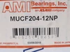 AMI MUCF204-12NP; Flange Bearing; 3/4"ID; 4-Bolt