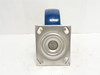 SCC SS30S620-SPUD; Swivel Caster; SS; 6" x 3" Poly Wheel