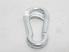 Koch 245373; Lot-2 Zinc-Plated Cast Aluminum Spring Snaps
