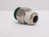 Parker W68PLP-8-6; Brass Male Connector; 1/2"PTC x 3/8NPT