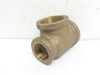 Cryovac SP207311; Red Brass Tee; 1-1/4NPT x 1-1/4NPT x 1NPT